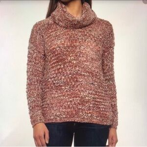 Anthropologie Elsamanda Italian Wool Blend Cowl Neck Chunky Sweater Size Medium